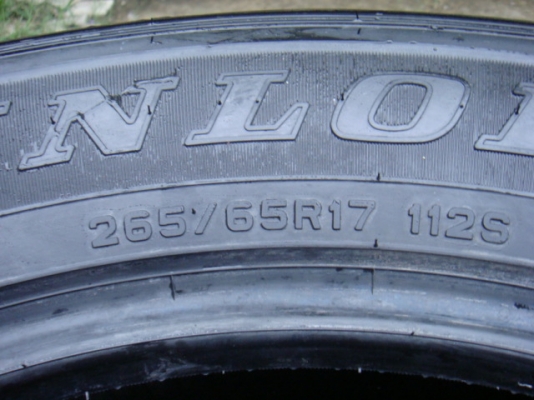 ขายยางใหม่ 265/65/17 ถอดจากป้ายแดง