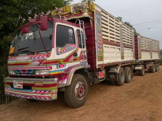 ขายรถพ่วง 22 ล้อ 2 เพลา แม่-ลูก กระบะเหล็กคอกเกษตรดั้ม ISUZU FXZ DECA 320 ปี.49 รถสวยมากๆ ยางเต็ม สนใจโทร