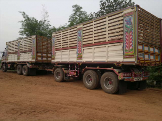 ขายรถพ่วง 22 ล้อ 2 เพลา แม่-ลูก กระบะเหล็กคอกเกษตรดั้ม ISUZU FXZ DECA 320 ปี.49 รถสวยมากๆ ยางเต็ม สนใจโทร