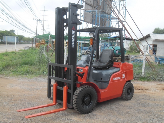 ขายด่วนรถยก MITSUBISHI  FG25-F18C เครื่อง 2 ระบบ LPG เกียร์AUTO เสาสูง 4 เมตร ยางใหม่ 4 เส้น ทำเสร็จทั้งระบบ