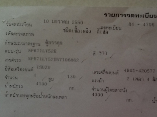 ขายอีซูซุNPR130 ปี50