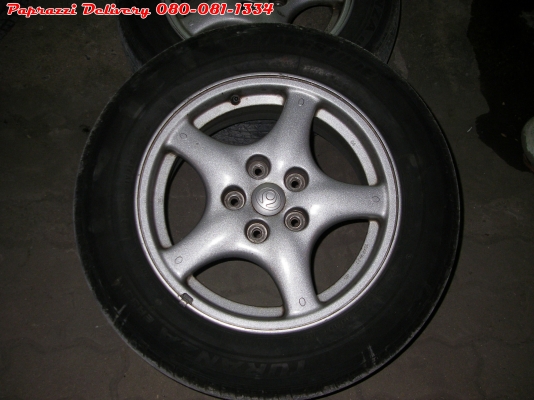 ขายล้อล้อแม็ก ขอบ 16 5รู 114 ใส่นิสัน โตโยต้า มาสด้า พร้อมยาง