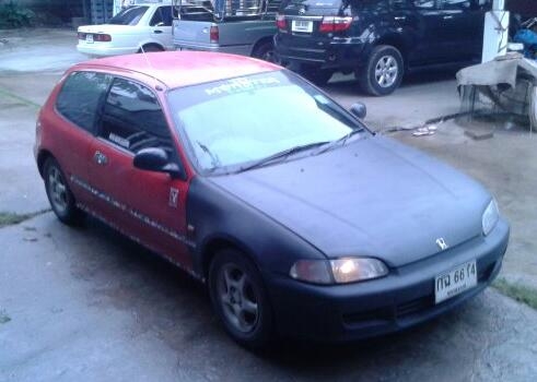 ด่วน..Civic3ประตูเครื่องเดิม95"เกียร์M/Tกระจกไฟฟ้าแม็ก14"ท่อNITTOช่วงล่างแน่นภาษี57(เอกสารพร้อมโอน)