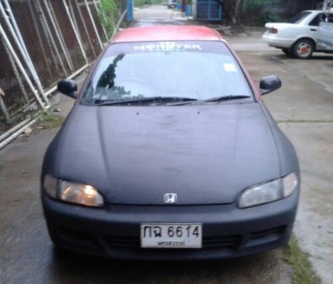 ด่วน..Civic3ประตูเครื่องเดิม95"เกียร์M/Tกระจกไฟฟ้าแม็ก14"ท่อNITTOช่วงล่างแน่นภาษี57(เอกสารพร้อมโอน)