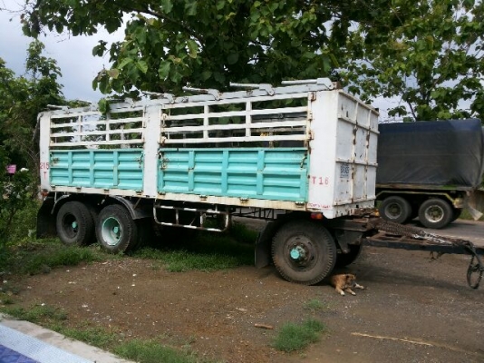 ลูกพ่วง3คาน ไม่ดั้ม ยาว7เมตร(พนัส) มีบาร์อ้อย ยาง60\%