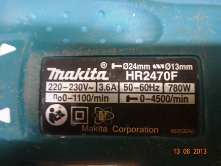 สว่านโรตารี่3ระบบ MAKITA รุ่น HR2470F สภาพใหม่ ราคาถูำกๆ สว่านโรตารี่3ระบบ MAKITA รุ่น HR2470F สภาพใหม่ ราคาถูำกๆ