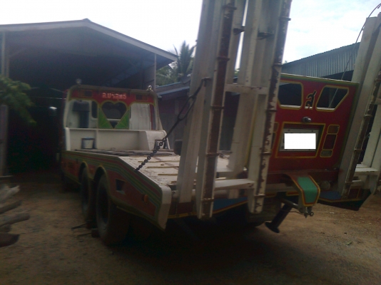 10 ล้อ ISUZU 2 เพลา 195 เทอรโบอินเตอร์ เทเลอร์บรรทุกรถเกี่ยว