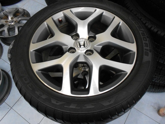 ขายล้อแม็ก Honda City ขอบ 16 (ลายเขากวาง)พร้อมยาง 205/50/16 ปี 10/เทิร์นได้-ใส่ฟรีค่ะ
