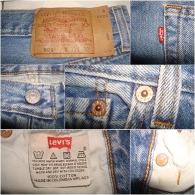 # 8764 # ยีนส์ Levi's 501 ผ้าทราย ของแท้ มือสอง เอว 34 ยาว 29นิ้วครึ่ง ตะเข็บสวย # 8764 # ยีนส์ Levi's 501 ผ้าทราย ของแท้ มือสอง เอว 34 ยาว 29นิ้วครึ่ง ตะเข็บสวย