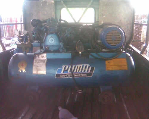 ปั้มลมพูมา 3 หัว 150 ลิตร  ไฟบ้าน 220 v