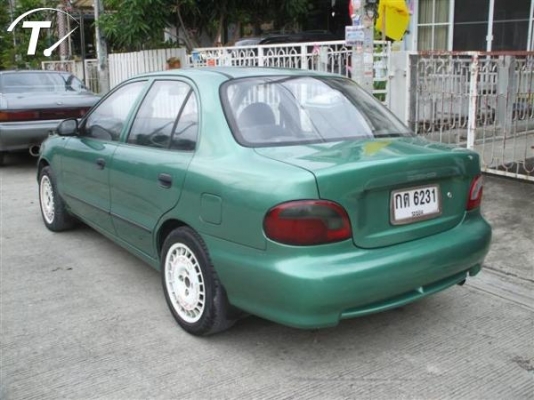 ขาย ฮุนได ACCENT ปี99 สีเขียว เกียร์ธรรมดา ติดแก๊สแล้ว สวยมาก ด่วน 53000