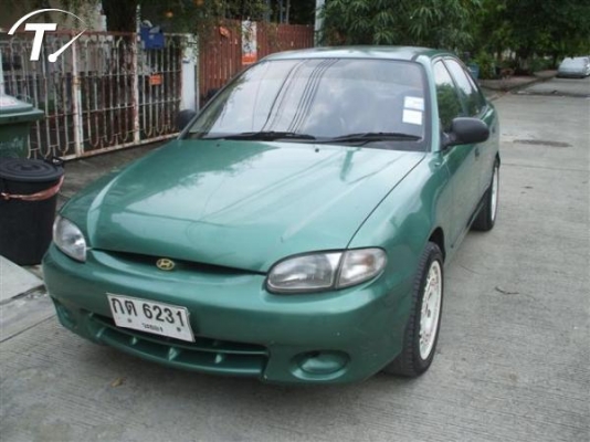 ขาย ฮุนได ACCENT ปี99 สีเขียว เกียร์ธรรมดา ติดแก๊สแล้ว สวยมาก ด่วน 53000