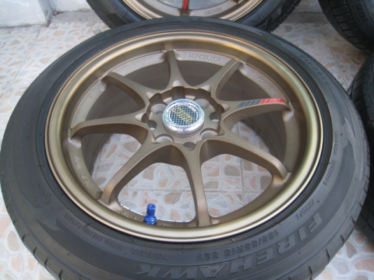 ขายล้อแม็กใหม่ CE28 15"x7" et40 4รู100+ ยางปี 10  พร้อมจุ๊ป Rays (081-3747940)