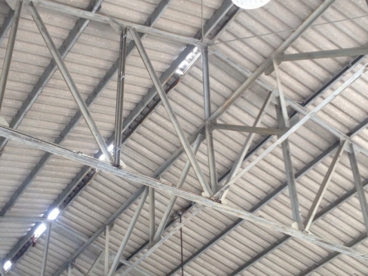 ขายโครงสร้าง 22x25เมตร 2 หลังคู่ สามารถนำมาต่อกันเป็น 22x50 ได้ สวยครับ ราคาไม่แพง