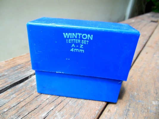 เหล็กตอกตัวอักษร ขนาด 4, 6, 8 mm