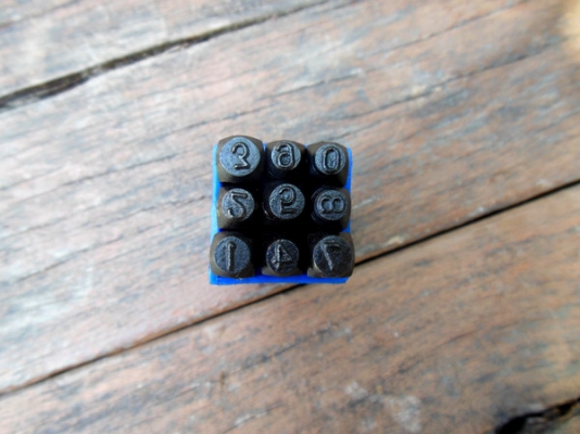 เหล็กตอกตัวอักษร ขนาด 4, 6, 8 mm
