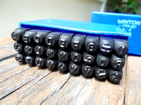 เหล็กตอกตัวอักษร ขนาด 4, 6, 8 mm