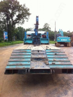 รถบรรทุก 10 ล้อท้ายลาด ติดเครน 3 ตัน ยี่ห้อ HINO