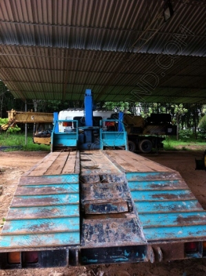 รถบรรทุก 10 ล้อท้ายลาด ติดเครน 3 ตัน ยี่ห้อ HINO