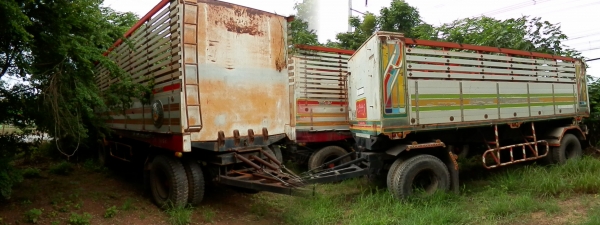 ลูกพ่วงดั้ม มิเนียม 2คาน ยาว 6 เมตร ยางพร้อมใช้ ส.สุชัย ลูกพ่วงดั้ม มิเนียม 2คาน ยาว 6 เมตร ยางพร้อมใช้ ส.สุชัย