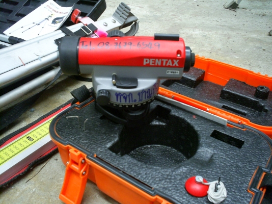 กล้องวัดระดับอัตโนมัติ + เครื่องหาระยะองศา แบบเลเซอร์