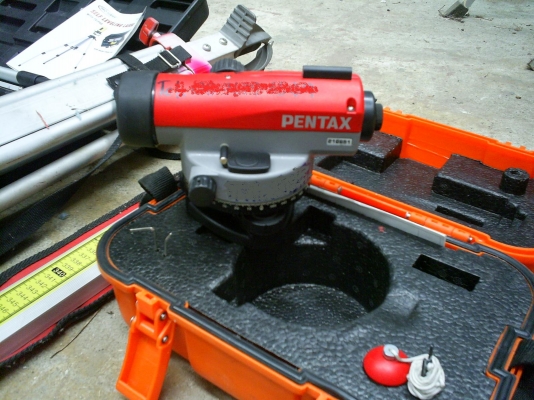 กล้องวัดระดับอัตโนมัติ + เครื่องหาระยะองศา แบบเลเซอร์