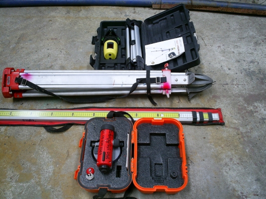 กล้องวัดระดับอัตโนมัติ + เครื่องหาระยะองศา แบบเลเซอร์