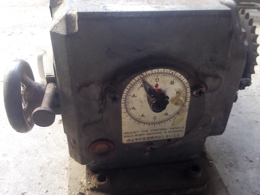 เหลือ1ตัว เกียร์ทดรอบ MITSUBISH Iแบบปรับรอบได้ขณะใช้งานด้วยการหมุนแป้นปรับรอบ(มี3ตัว)