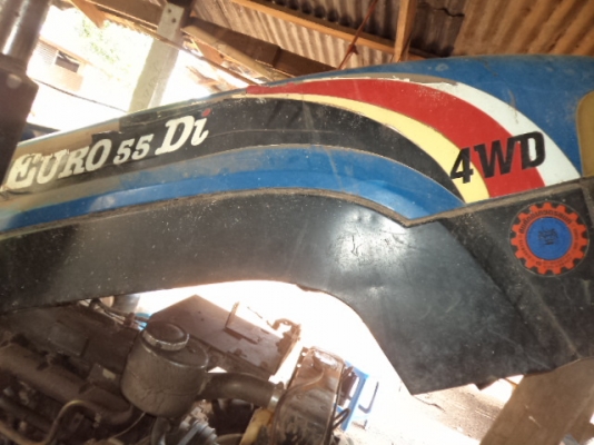 ขายรถไถ2เพลาEURO55DI 4WD อุปกรมีดันหน้า ผานหลัง ผาน4 ครบพร้อมใช้