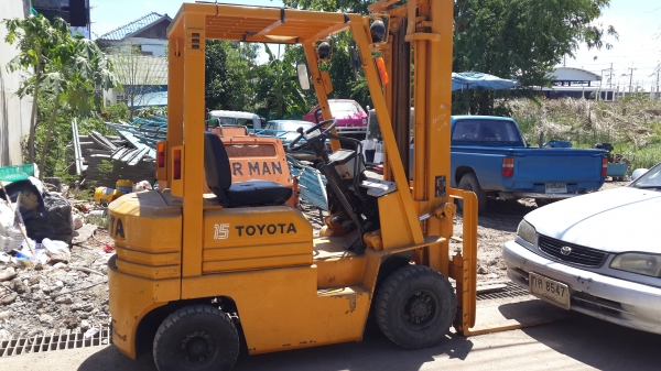 รถฟอร์คลิฟต์ 1.5ตัน TOYOTA เก่านอกไม่เคยใช้ในไทย 120000