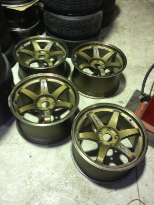 ขายTE37SL  ขอบ18 หน้า9หลัง10 ล้อเปล่าถูกๆ  15500.-