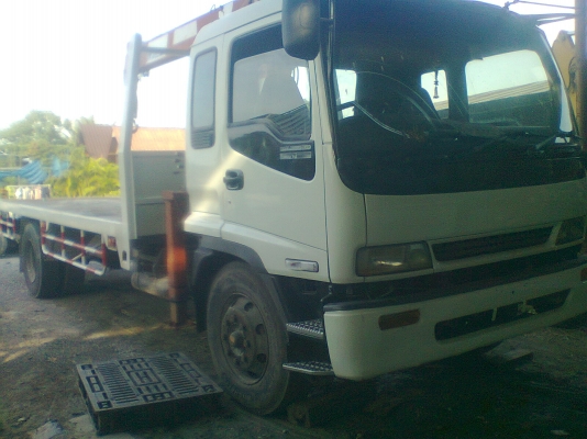 .ขายรถบรรทุกหกล้อพื้นเลียบ อีซูซูเดก้า FTR32S2เครื่อง6HH-1 แน่นดี220 แรงม้าครัชซีสวยใหญ่ตลอดเส้น