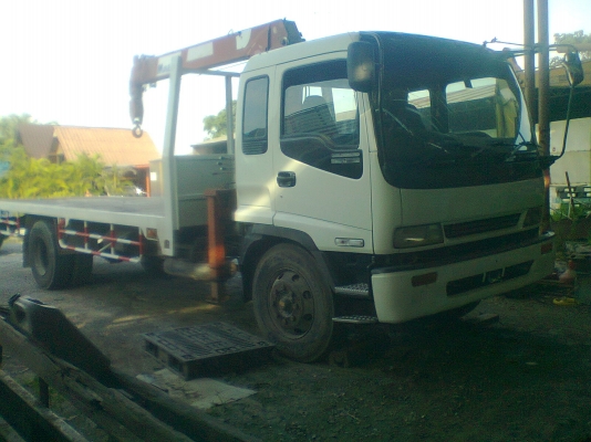 .ขายรถบรรทุกหกล้อพื้นเลียบ อีซูซูเดก้า FTR32S2เครื่อง6HH-1 แน่นดี220 แรงม้าครัชซีสวยใหญ่ตลอดเส้น
