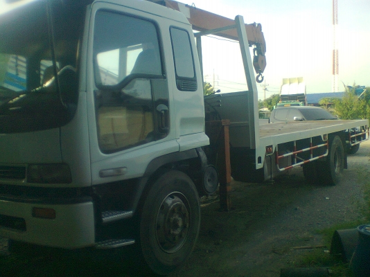 .ขายรถบรรทุกหกล้อพื้นเลียบ อีซูซูเดก้า FTR32S2เครื่อง6HH-1 แน่นดี220 แรงม้าครัชซีสวยใหญ่ตลอดเส้น