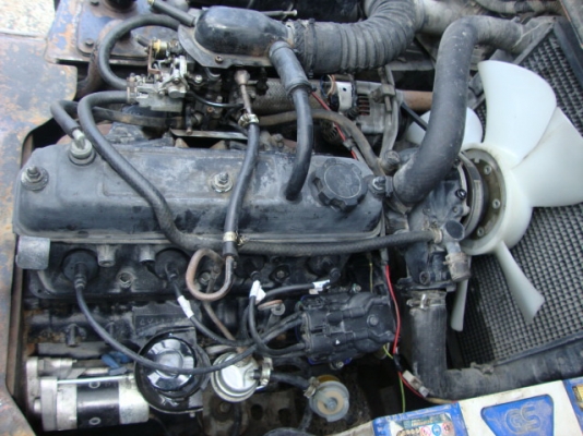 ขายรถโฟล์คลิฟท์  TOYOTA  5FG10  เครื่องยนต์เบนซิน  ขนาด  1  ตัน  เกียร์ธรรมดา  เสาสูง  3 เมตร  งา 1,070  มม.  ยางลม