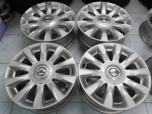 ขายล้อแม็กเปล่า Nissan Teana MC ขอบ 16 ถอดป้ายแดง 1 ชุด/ถอด ถ่วง ใส่ฟรีค่ะ