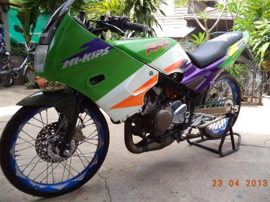 ขาย KR150SE ทะเบียนเต็มพร้อมโอนเครื่องจบๆ เสื้อไม่ปลอกอะไหร่แต่งได้ตามรูป ขาย 28500 บาท