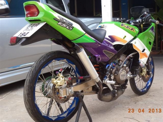 ขาย KR150SE ทะเบียนเต็มพร้อมโอนเครื่องจบๆ เสื้อไม่ปลอกอะไหร่แต่งได้ตามรูป ขาย 28500 บาท