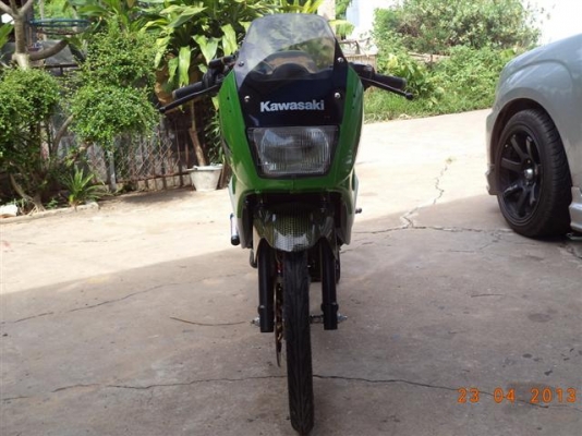 ขาย KR150SE ทะเบียนเต็มพร้อมโอนเครื่องจบๆ เสื้อไม่ปลอกอะไหร่แต่งได้ตามรูป ขาย 28500 บาท