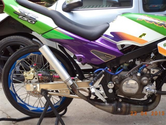 ขาย KR150SE ทะเบียนเต็มพร้อมโอนเครื่องจบๆ เสื้อไม่ปลอกอะไหร่แต่งได้ตามรูป ขาย 28500 บาท