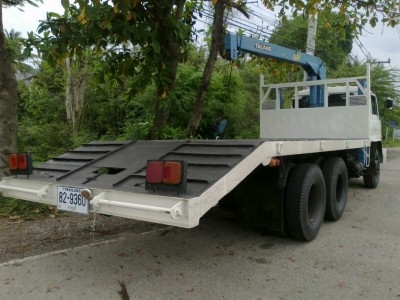 HINO สิบล้อ เทนเลอร์ท้ายลาด เพลาเดียว F18 เคน 3 ตัน ขาสูง เครื่อง 185 HO7C เบรกจิ๊ฟฟี่ พวงมาลัยเพาเวอร์ 800,000