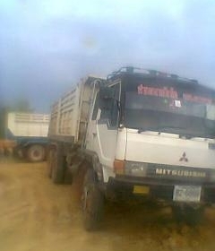 10ล้อดัมพ์ Mitsubishi MA เครื่อง 6D16 Turbo ดัมพ์สามมิตรลอนเฉียง