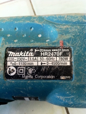 สว่านโรตารี่3ระบบ MAKITA รุ่น HR2470F สภาพใหม่ ราคาถูกๆ