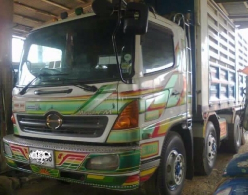 HINO MEGA FM 260 HP EURO1 ปี 46 รถพ่วงแม่+ลูก แม่ 2 คานหน้า กระบะดั๊มพ์เหล็กคอกเกษตร 12 ตันสวยทั้งแม่ทั้งลูก ลูก 2 เพลาดั๊มพ์ความยาว 6.40 เมตร เครื่องแน่นดีแรงดี ภายในเก๋งสวยครบพร้อม CD แอร์เย็น พ.เพาเวอร์ ก.ไฟฟ้า ระบบเบรคทริ๊ปฟี้ ช่วงล่างแน่นดีทั้งแม่ทั้