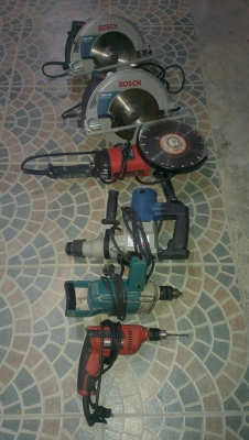 ขายวงเดือน หินเจียร แย๊กปูน  สว่าน ใช้งานน้อย