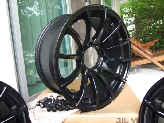 ล้อแม๊กซ์ Lenso V25 17 x 8 ET25 6รู x 139.7 สีดำด้าน