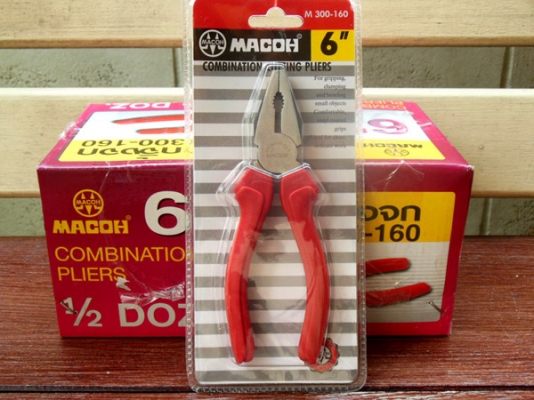 คีมปากจิ้งจก (m.300-160) MACOH 6 นิ้ว