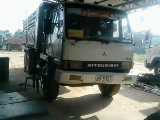 ขายด่วน  รถสิบล้อสองเพลาดัมพ์  MITSU  FN   527 TF  เครื่องM6  กระบะสามมิต  พร้อมใช้งาน