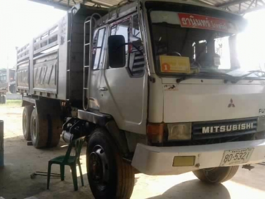 ขายด่วน  รถสิบล้อสองเพลาดัมพ์  MITSU  FN   527 TF  เครื่องM6  กระบะสามมิต  พร้อมใช้งาน