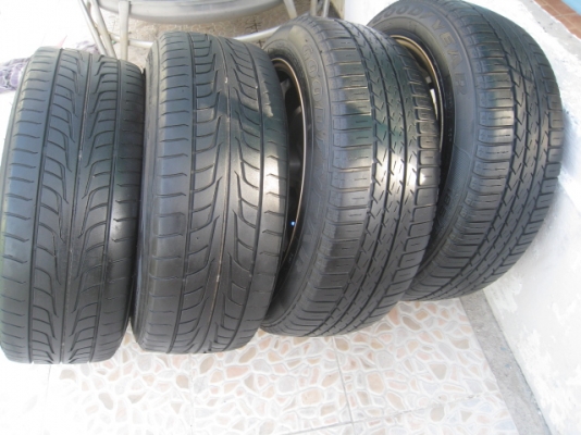 ขายล้อแม็กใหม่ CE28 15"x7" et40 4รู100+ ยางปี 10  พร้อมจุ๊ป Rays (081-3747940)